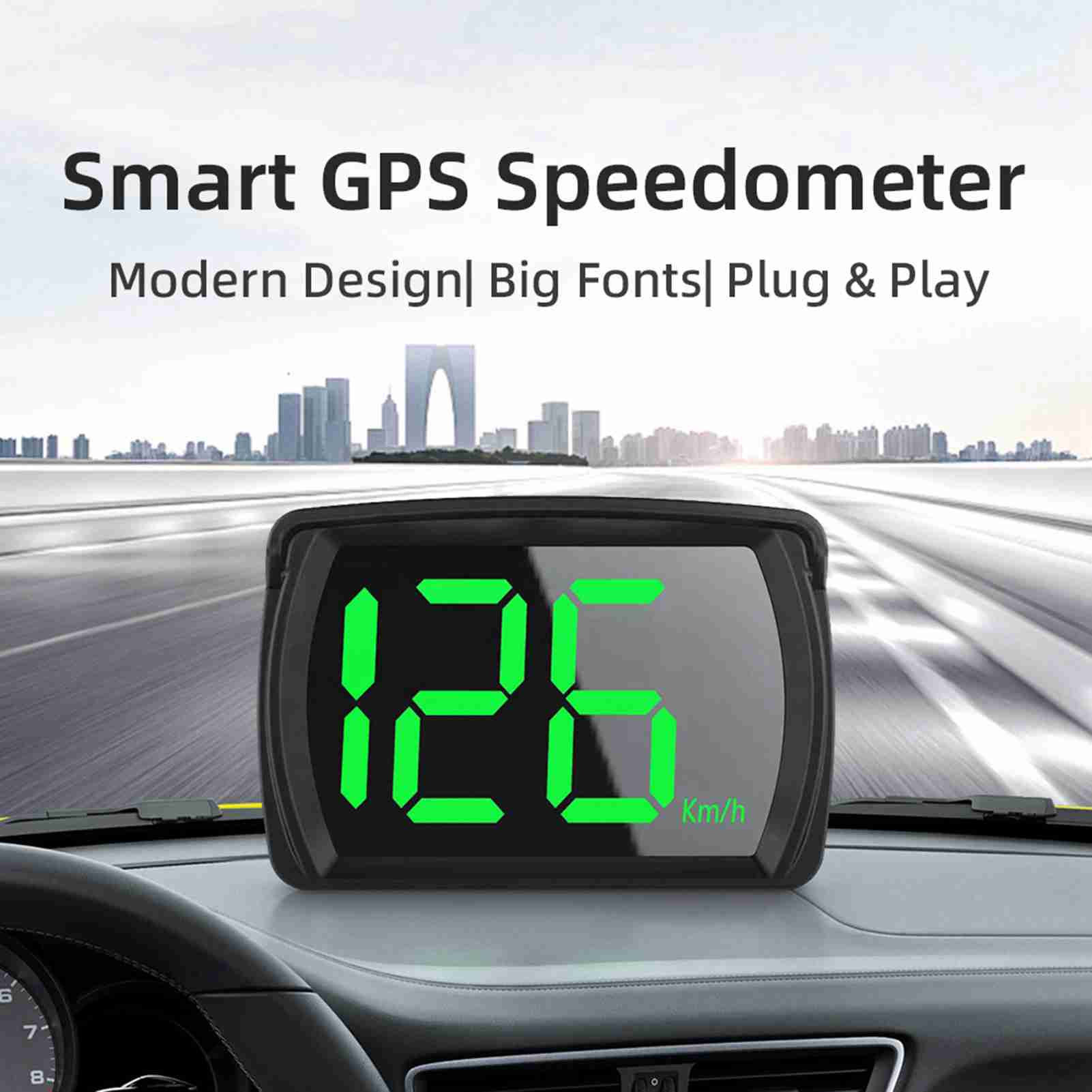 Car Heads Up Display Navigation - Digital Speedometer Displays Speed Speedometer GPS