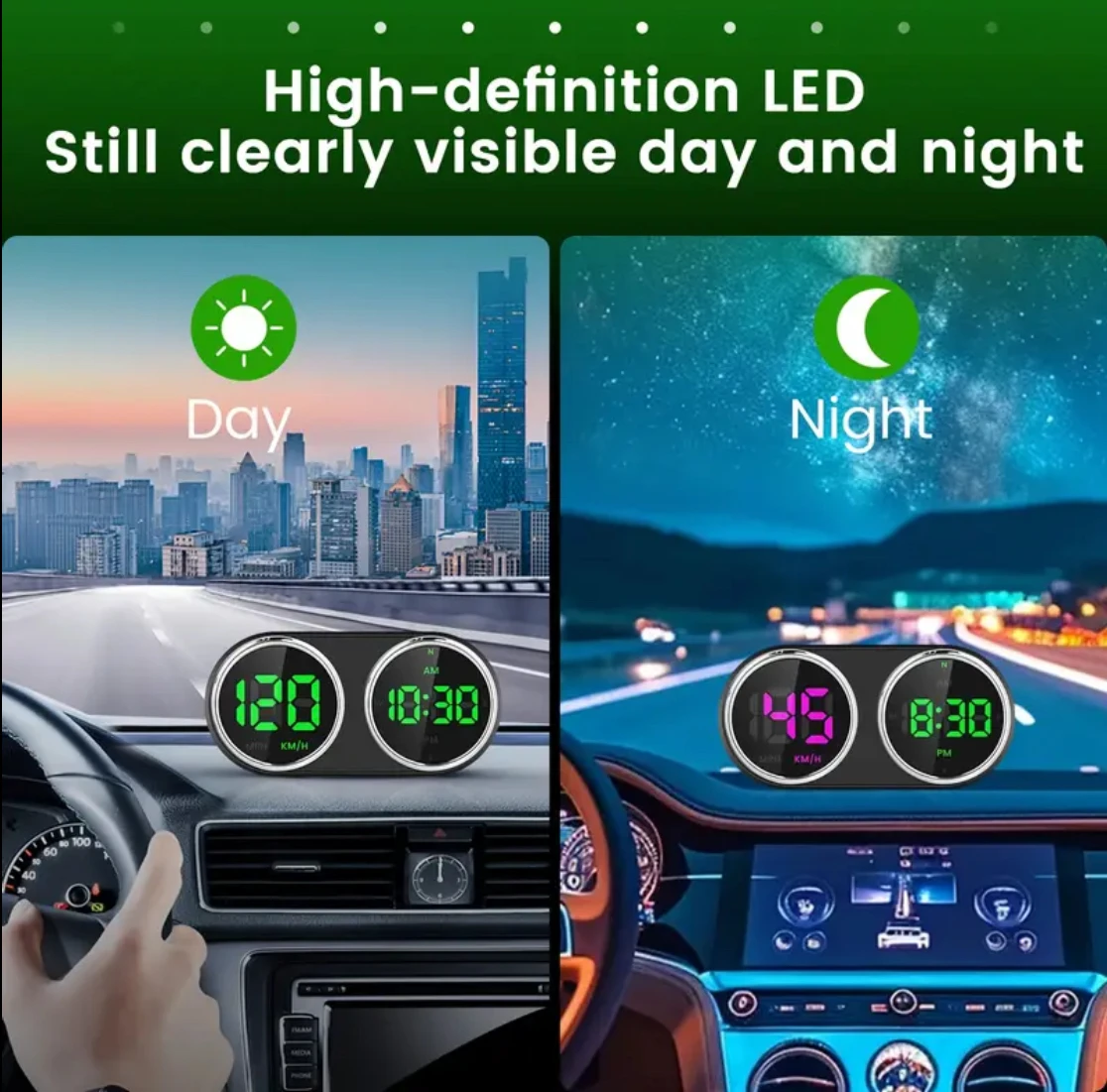 Car Motorcycle Electronic Cloc - đánh giá và giá Car Heads Up Display Navigation