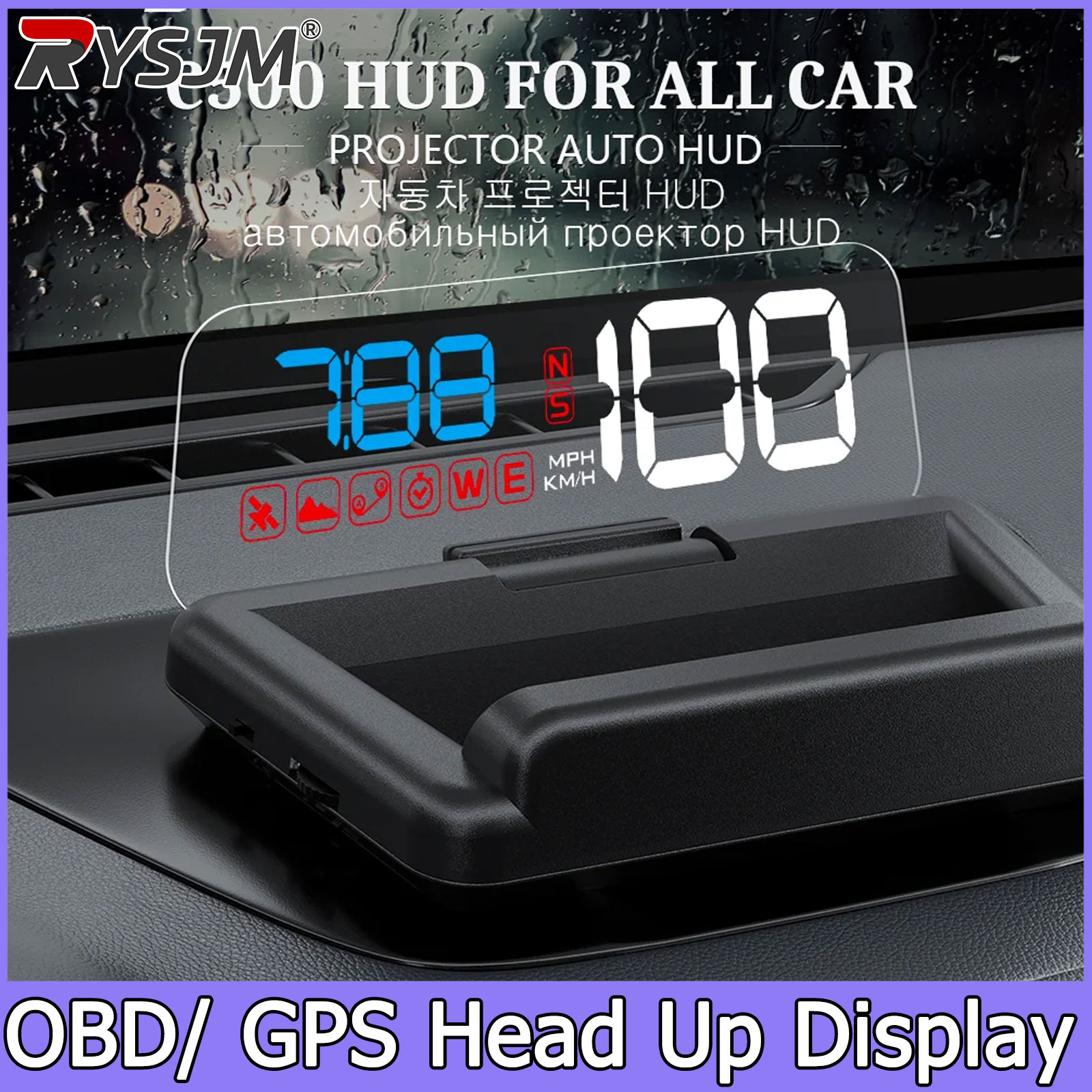 C500/T900,OBD/GPS HUD Auto Hea - đánh giá và giá Car Heads Up Display Navigation
