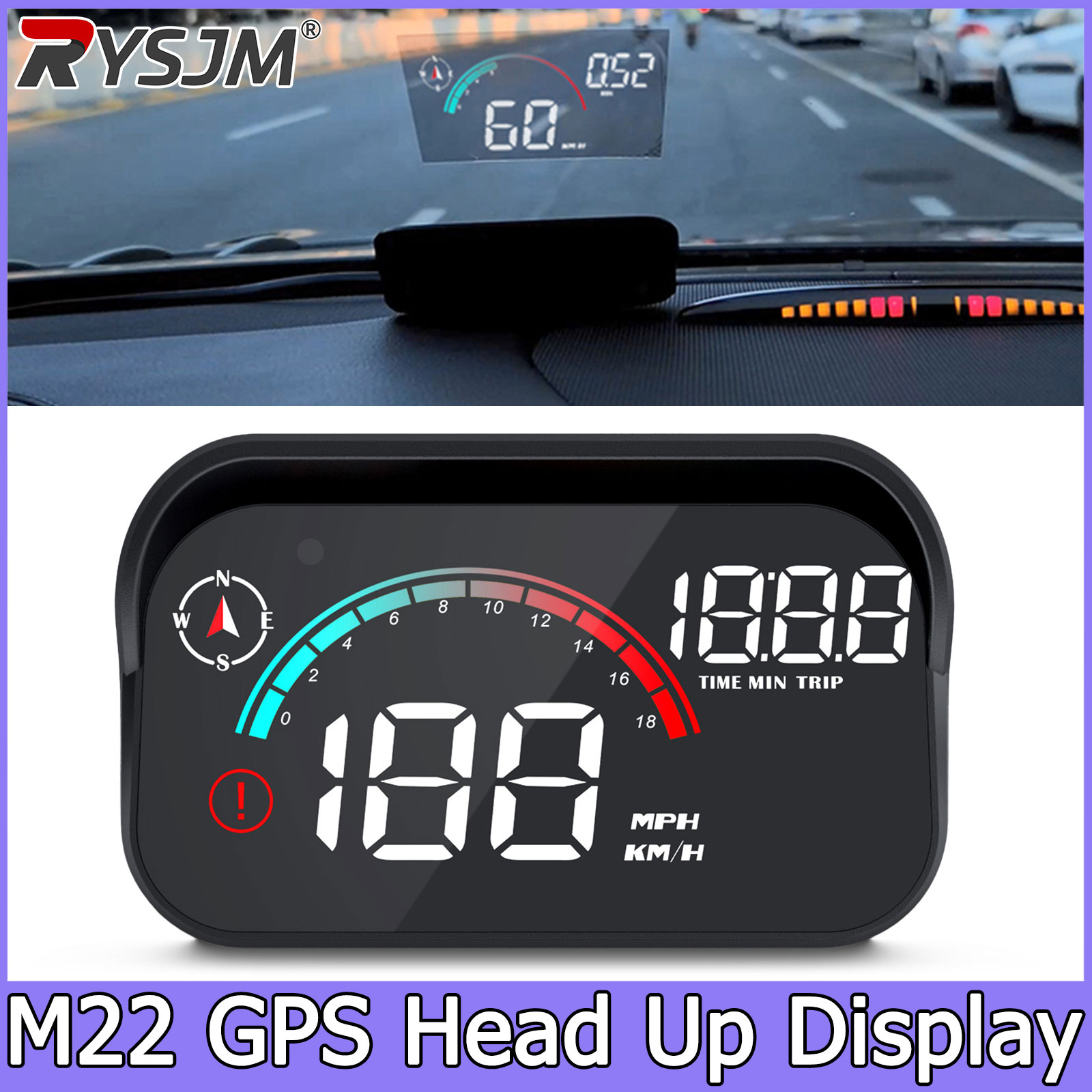 M22 GPS HUD Universal Digital  - đánh giá và giá Hud Speedometer Digital Universal