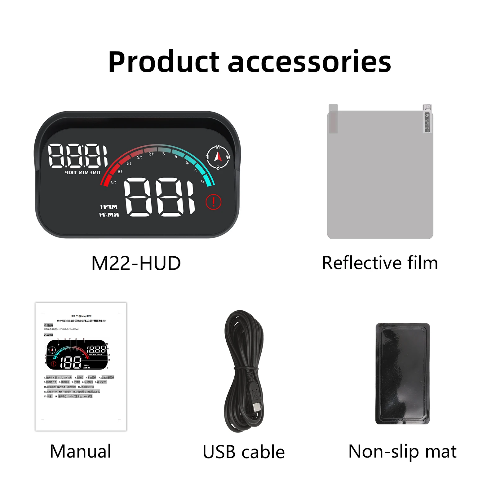 M22 GPS HUD Universal Digital  - đánh giá và giá Hud Speedometer Digital Universal