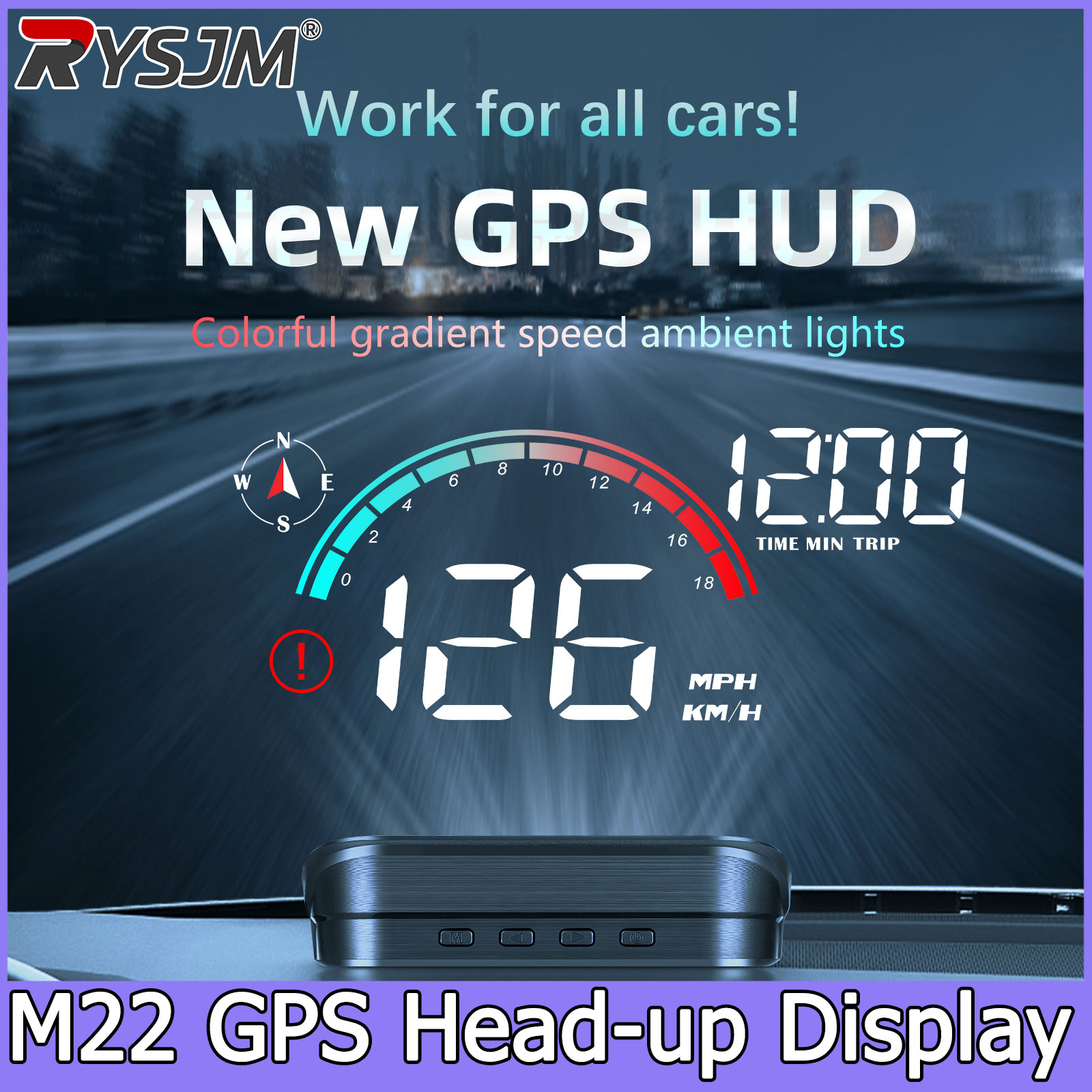 M22 GPS HUD Universal Digital  - đánh giá và giá Hud Speedometer Digital Universal
