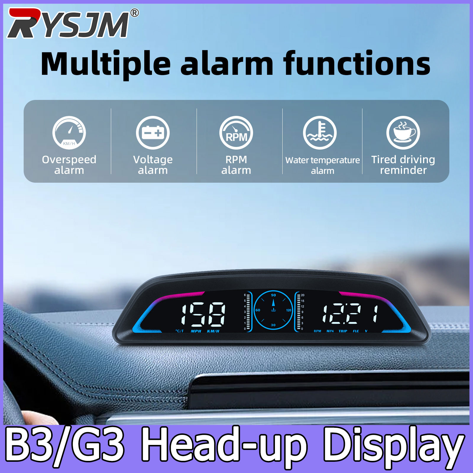 G3 GPS / B3 OBD HUD Digital Ca - đánh giá và giá Car Heads Up Display Navigation