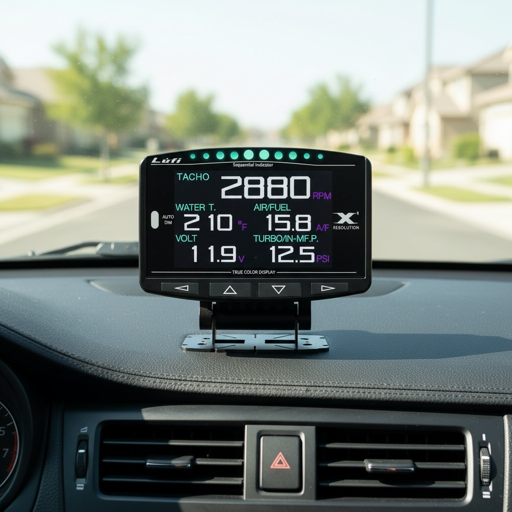 Lufi X1 OBD2 Digital Gauge Tur - đánh giá và giá Hud Display With Tire Pressure