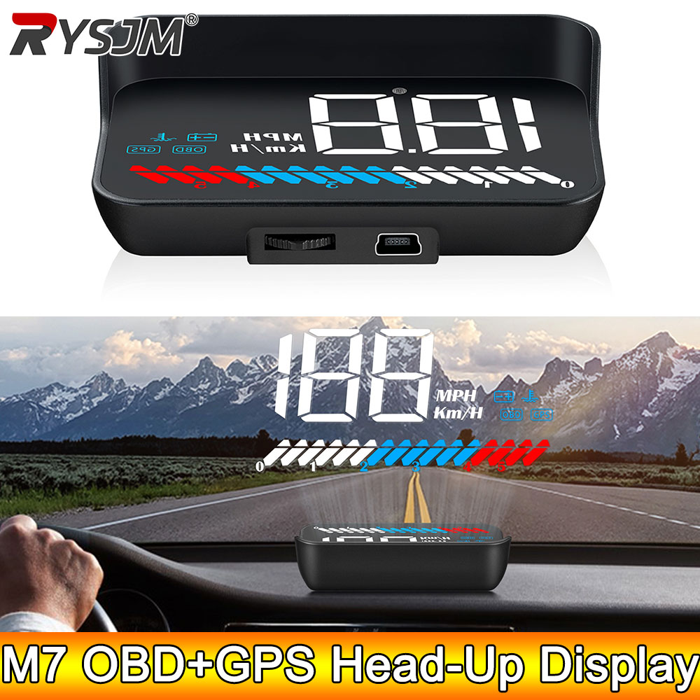 AD Head Up Display M7 OBD GPS  - đánh giá và giá Car Hud Head Up Display Gps
