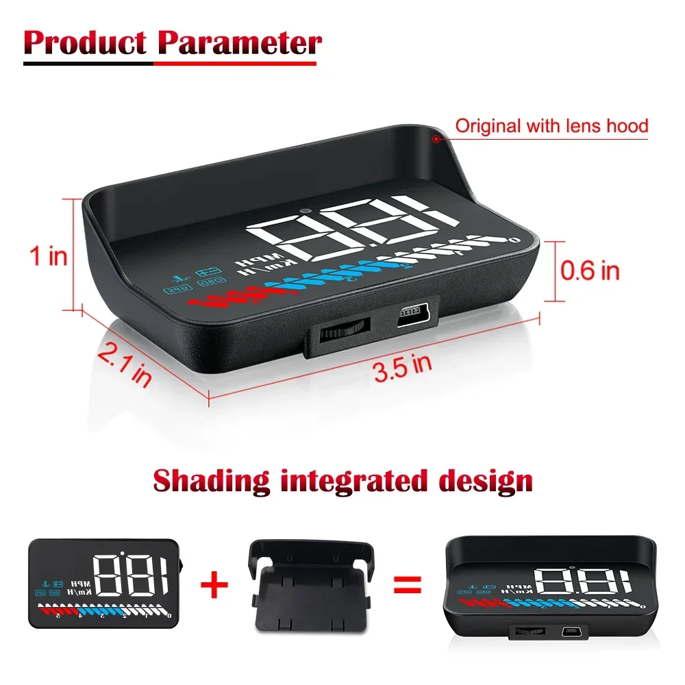 AD Head Up Display M7 OBD GPS  - đánh giá và giá Car Hud Head Up Display Gps