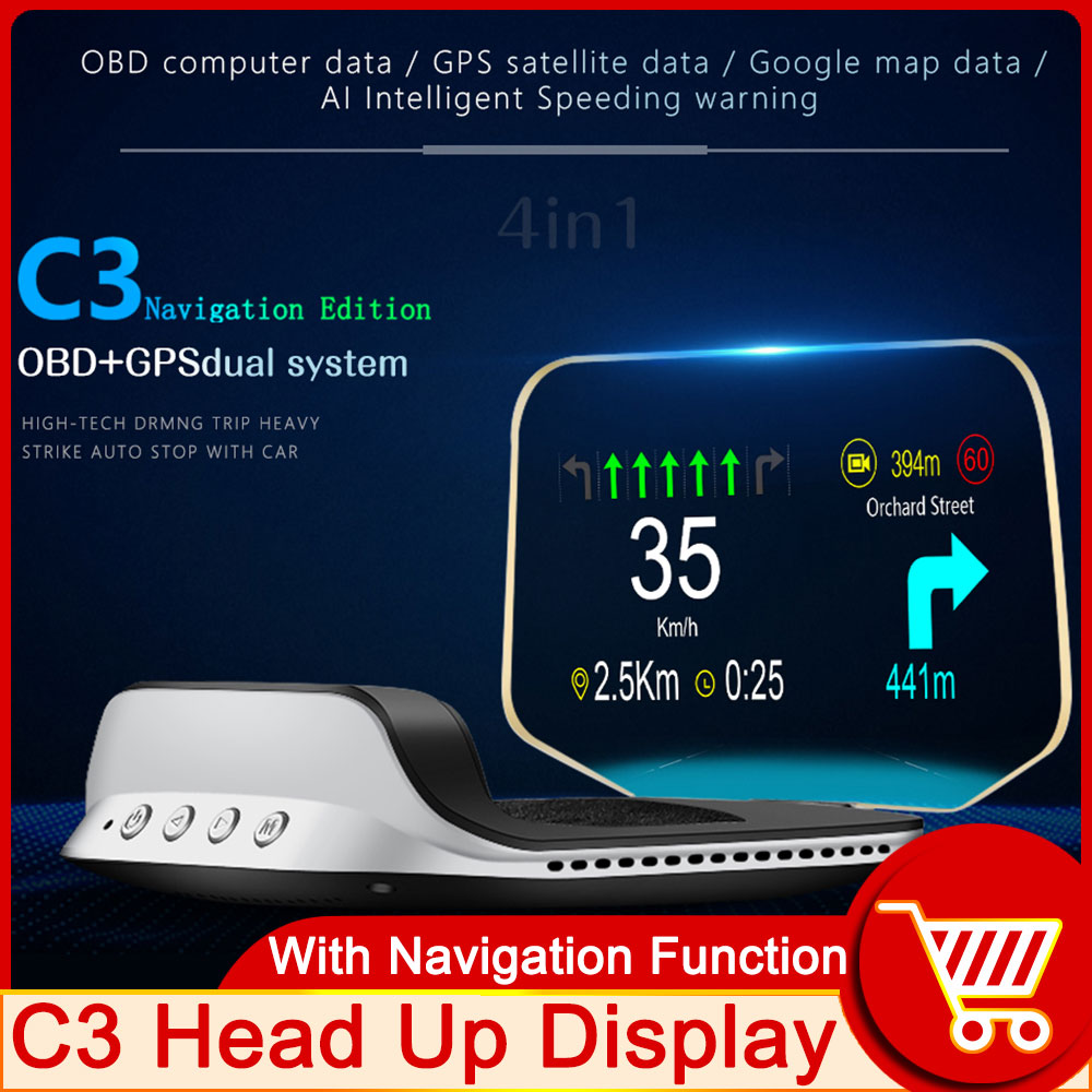 HD OBD HUD C3 Plus OBD2 HUD Au - đánh giá và giá Obd2 Hud Speedometer Projector