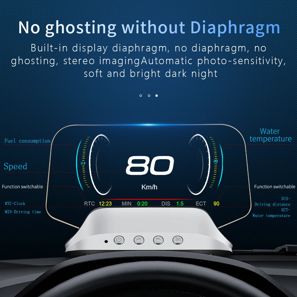 Hệ thống định vị QC, màn hình  - đánh giá và giá Car Heads Up Display Navigation