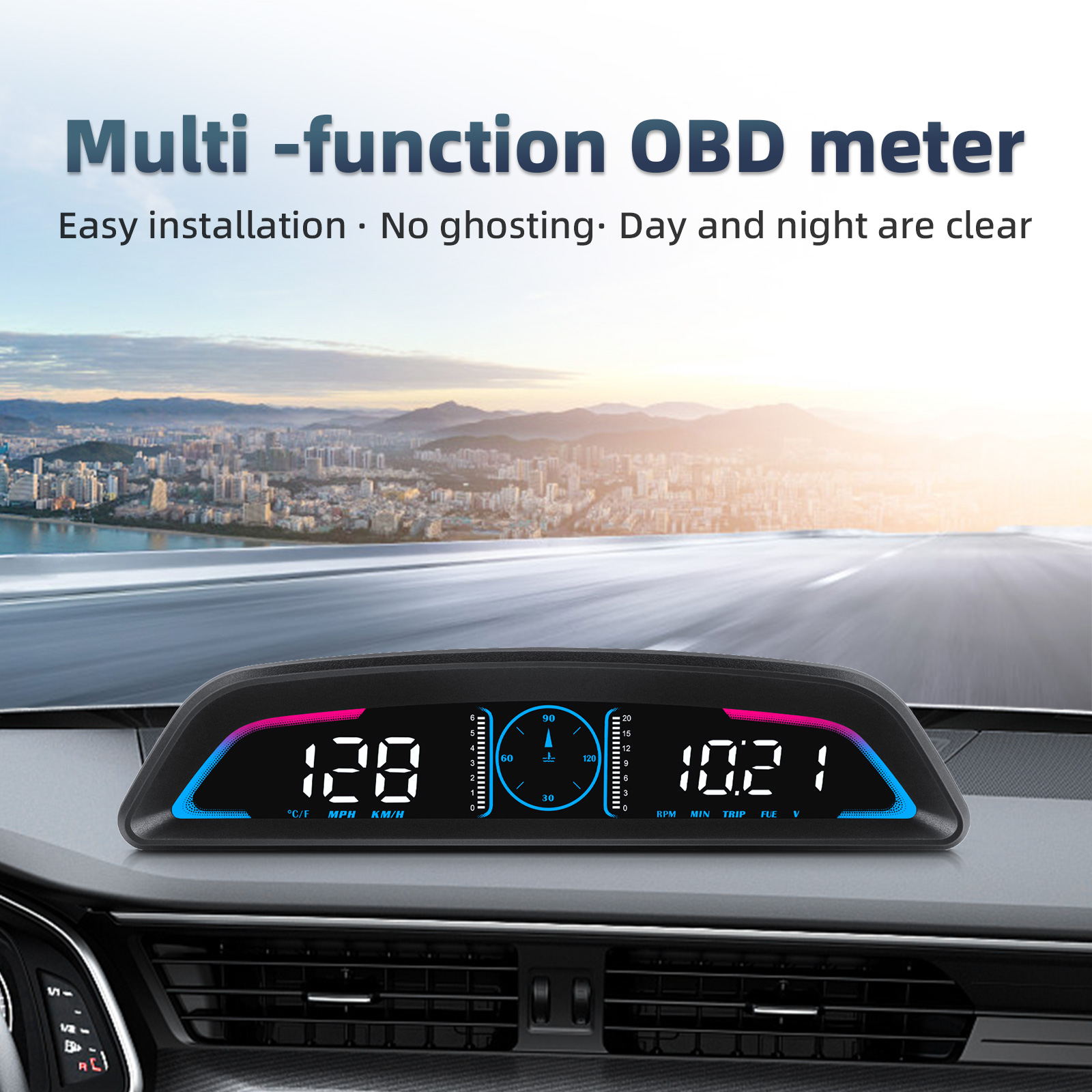 B3 OBD2 HUD Multifunctional Di - đánh giá và giá Hud Obd2 Multi Function Alarm