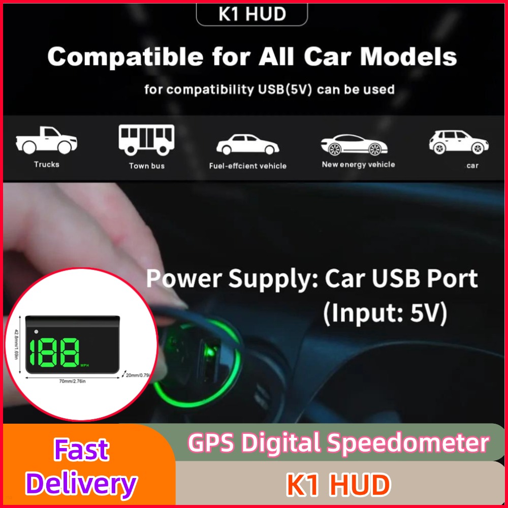 K1 HUD Head-up Display Car GPS - đánh giá và giá Hud Speedometer Digital Universal