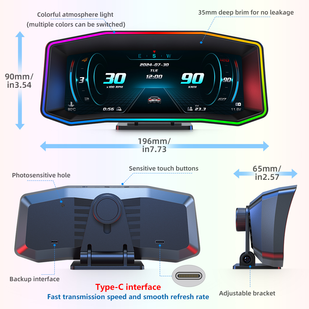 P4 HUD Gauge OBD2 GPS Head-up  - đánh giá và giá Obd2 Hud Speedometer Projector